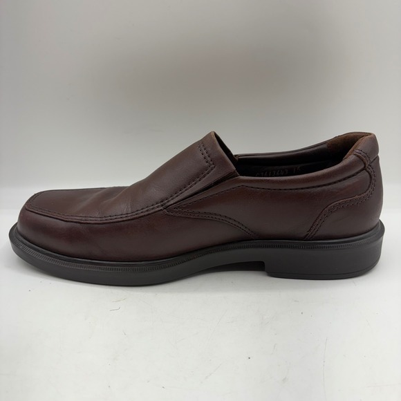 SAS Diplomat Mens Brown Leather Slip On Loafer Dress Shoes Size 10.5M - Picture 7 of 13